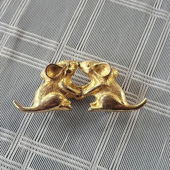 Mimi DiN | Accessories | Vintage Mimi Din Mice Goldtone Belt 
